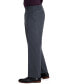 Фото #2 товара Men's Premium Classic-Fit Wrinkle-Free Stretch Elastic Waistband Dress Pants