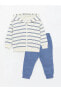 Фото #1 товара Костюм LC WAIKIKI Striped Jacket & Pants Baby Boy