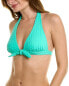 Фото #1 товара Shoshanna Bow Front Halter Bikini Top Women's Green A