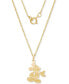 Фото #4 товара Disney children's Mickey Mouse 15" Pendant Necklace in 14k Gold