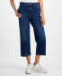 Фото #3 товара Women's High-Rise Wide-Leg Crop Jeans, Created for Macy's