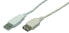 Разъем USB 2.0 LogiLink Male/Female 3 м серый - фото #2