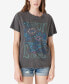 ფოტო #1 პროდუქტის Cotton Floral-Graphic Boyfriend T-Shirt