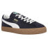 Фото #2 товара Puma Muenster Og Lace Up Mens Blue Sneakers Casual Shoes 384218-01