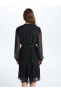 Фото #5 товара Платье женское LC WAIKIKI Classic Midi Длинное С круглым воротником и кемпинированным поясом