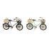 Фото #1 товара Декоративная фигура Home ESPRIT Велосипед Vintage черный-мятный 24 x 9 x 13 см (2 шт)