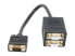 Фото #2 товара Coboc Model EA-VGASPL-MFF-1-BK 1 ft. Black Color 30AWG SVGA/VGA HD15 Male to 2 x