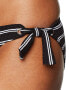Seafolly 166818 Womens Tie Side Hipster Bikini Bottom Inka Stripe Black Size 2
