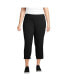 ფოტო #1 პროდუქტის Plus Size Starfish Mid Rise Pull On Crop Pants