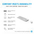 Фото #9 товара HP 230 Wireless Mouse and Keyboard Combo - Full-size (100%) - RF Wireless - Membrane - White - Mouse included