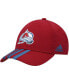 Фото #1 товара Men's Burgundy Colorado Avalanche Locker Room Three Stripe Adjustable Hat