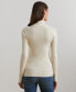 ფოტო #2 პროდუქტის Petite Ribbed Turtleneck Sweater