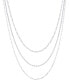 ფოტო #1 პროდუქტის Silver Plated Chain 3Pc. Set