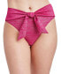 ფოტო #1 პროდუქტის Stardust Wrap High-Waist Bikini Bottoms