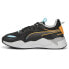 Фото #3 товара Puma RsX 3D Lace Up Mens Black, Blue, Orange Sneakers Casual Shoes 39002501