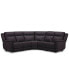 Фото #3 товара Addyson 117" 5-Pc. Leather Sectional with 2 Zero Gravity Recliners with Power Headrests, Created for Macy's