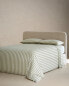 Фото #3 товара Striped cotton linen duvet cover