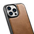 Фото #8 товара Чехол из натуральной кожи для iPhone 14 Pro Leather Oil Wax светло-коричневый от бренда ICARER