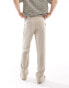 The Couture Club trousers with split hem in beige Бежевый, XS - фото #2