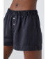 Women's The Boxer Short - Recycled Satin Черный, Small - фото #2