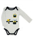 ფოტო #2 პროდუქტის Baby Boys Construction Long Sleeve Bodysuit, Pants and Socks, 3 Piece Set