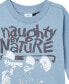 ფოტო #3 პროდუქტის Baby Boy or Girl Naughty by Nature Long Sleeve T-shirt