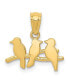 ფოტო #1 პროდუქტის Three Birds on Tree Pendant in 14k Yellow Gold