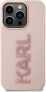 Karl Lagerfeld Karl Lagerfeld KLHCP15L3DMBKCP iPhone 15 Pro 6.1" różowy/pink hardcase 3D Rubber Glitter Logo