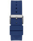 ფოტო #4 პროდუქტის Men's Blue Silicone Strap Watch 43mm
