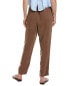 Фото #2 товара Bella Dahl Button Front Rolled Hem Trouser Women's Brown L