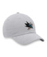Фото #3 товара Men's Heather Gray San Jose Sharks Logo Adjustable Hat