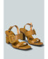 Фото #1 товара SWIFT Womens Big Buckle Leather Slingback Sandal