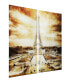 Фото #2 товара "Eiffel Tower Ab" Frameless Free Floating Tempered Glass Panel Graphic Wall Art Set of 2, 72" x 36" x 0.2" Each