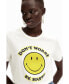 Фото #3 товара Women's Rhinestone Smiley Originals T-shirt