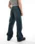 Фото #3 товара ASOS DESIGN wide hem baggy jeans in vintage tinted wash blue