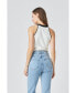 ფოტო #3 პროდუქტის Women's Contrast Halter Neck Top