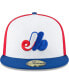 Фото #4 товара Men's White Montreal Expos Cooperstown Collection Wool 59FIFTY Fitted Hat