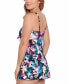 Фото #3 товара Women's Bow-Front Swim Dress, Created for Macy's