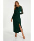 Women's Mesh Knot Detail Maxi Dress