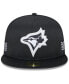 Фото #2 товара Men's Black Toronto Blue Jays 2024 Clubhouse 59FIFTY Fitted Hat