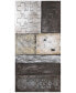 Stacked 2 Textured Metallic Hand Painted Wall Art by Martin Edwards, 30" x 60" x 2"