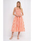 ფოტო #4 პროდუქტის Women's Check Print Smocked Dress