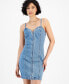 Фото #4 товара Платье джинсовое мини с молнией Guess Raye для женщин