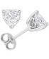 ფოტო #1 პროდუქტის Moissanite Heart-Shape Stud Earrings (1-1/2 ct. t.w.) in Sterling Silver