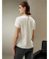 ფოტო #4 პროდუქტის Women's Basic Silk T Shirt