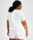 ფოტო #2 პროდუქტის Plus Size Comfort Flow Drawcord T-Shirt, Created for Macy's