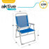 Фото #2 товара Пляжный стул Aktive Gomera Синий 48 x 88 x 50 cm Алюминий Складной (4 штук)