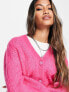 Фото #5 товара & Other Stories wool blend cable knit cardigan in pink