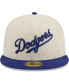 ფოტო #2 პროდუქტის Men's White Los Angeles Dodgers Corduroy Classic 59FIFTY Fitted Hat