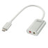 Фото #3 товара Lindy USB Type C Audio Adapter - White - USB C - 3.5mm - Male - Female - 25 g